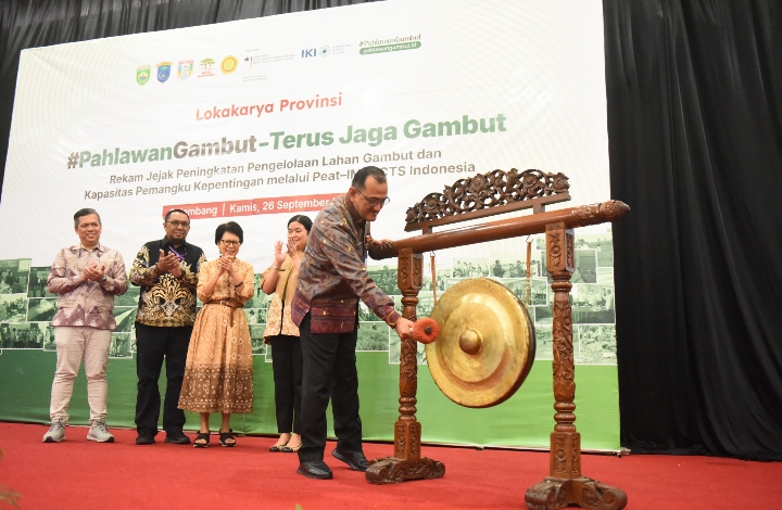 Sekda Sumsel Buka Lokakarya Pengelolaan Lahan Gambut Berkelanjutan