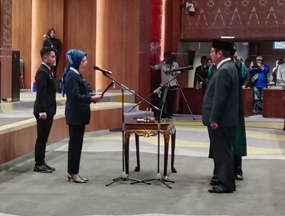 H Nurul Aman Resmi Dilantik Jadi  Anggota DPRD Sumsel
