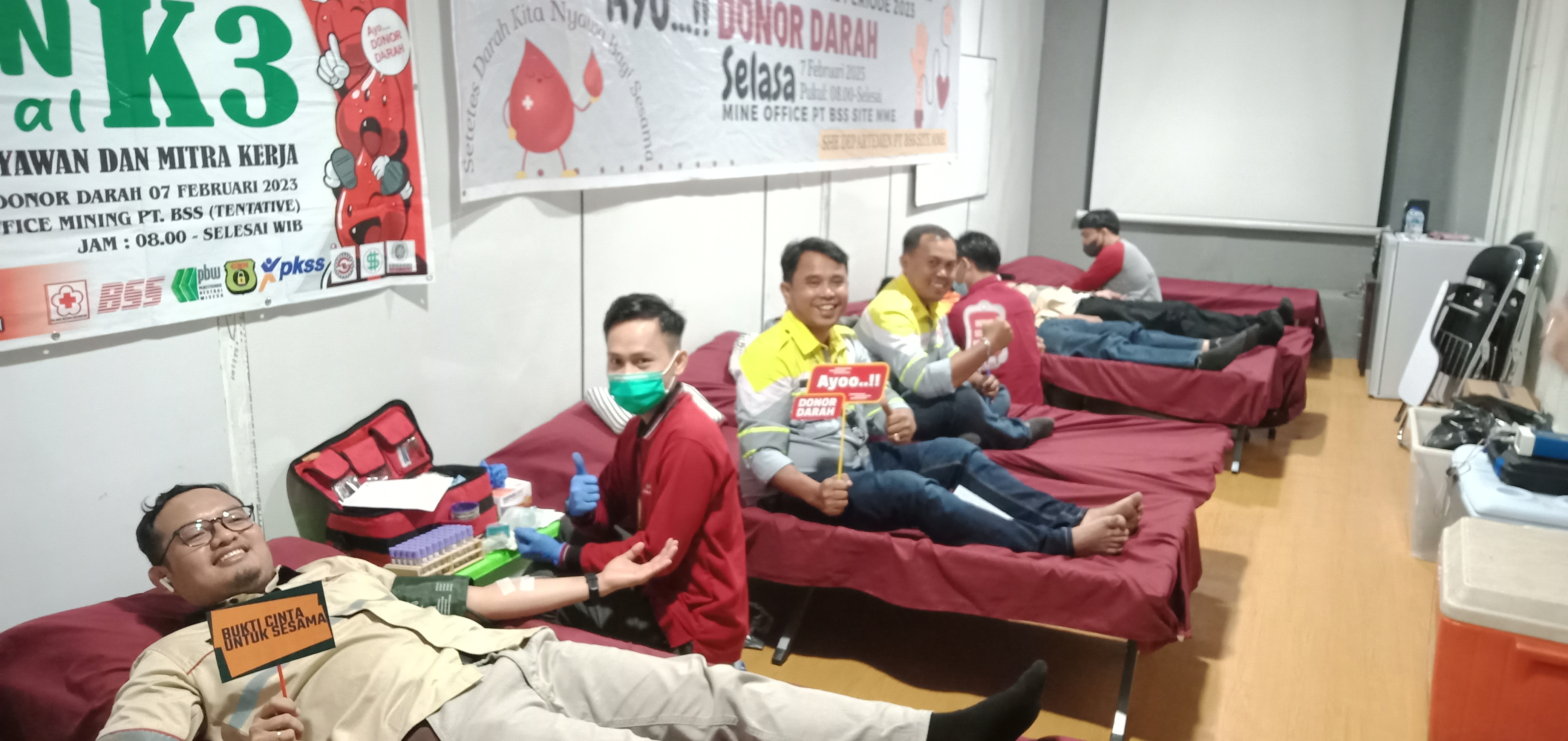 Wow, 2 Perusahaan di Muara Enim Menggelar Aksi Donor Darah di Lingkungan Perusahaan