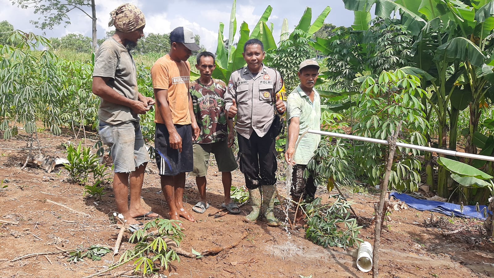 Polri Bangun Sumur Bor Penunjang Sektor Pertanian