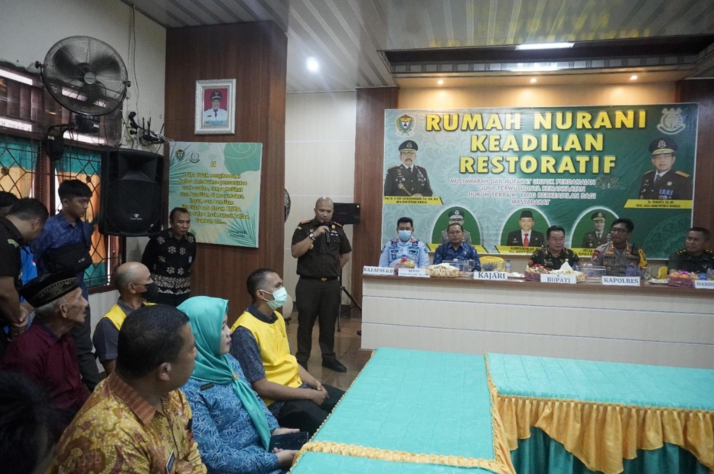 Kejari Muara Enim Resmikan Rumah Restorative Justice