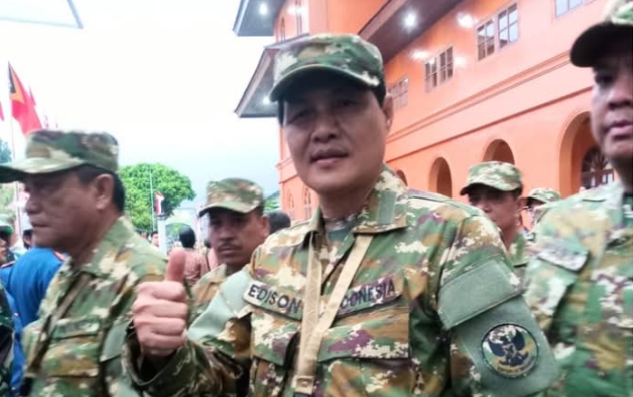 Bupati dan Wakil Bupati Muara Enim Ikuti Parade Senja di Retret Bersama Presiden RI