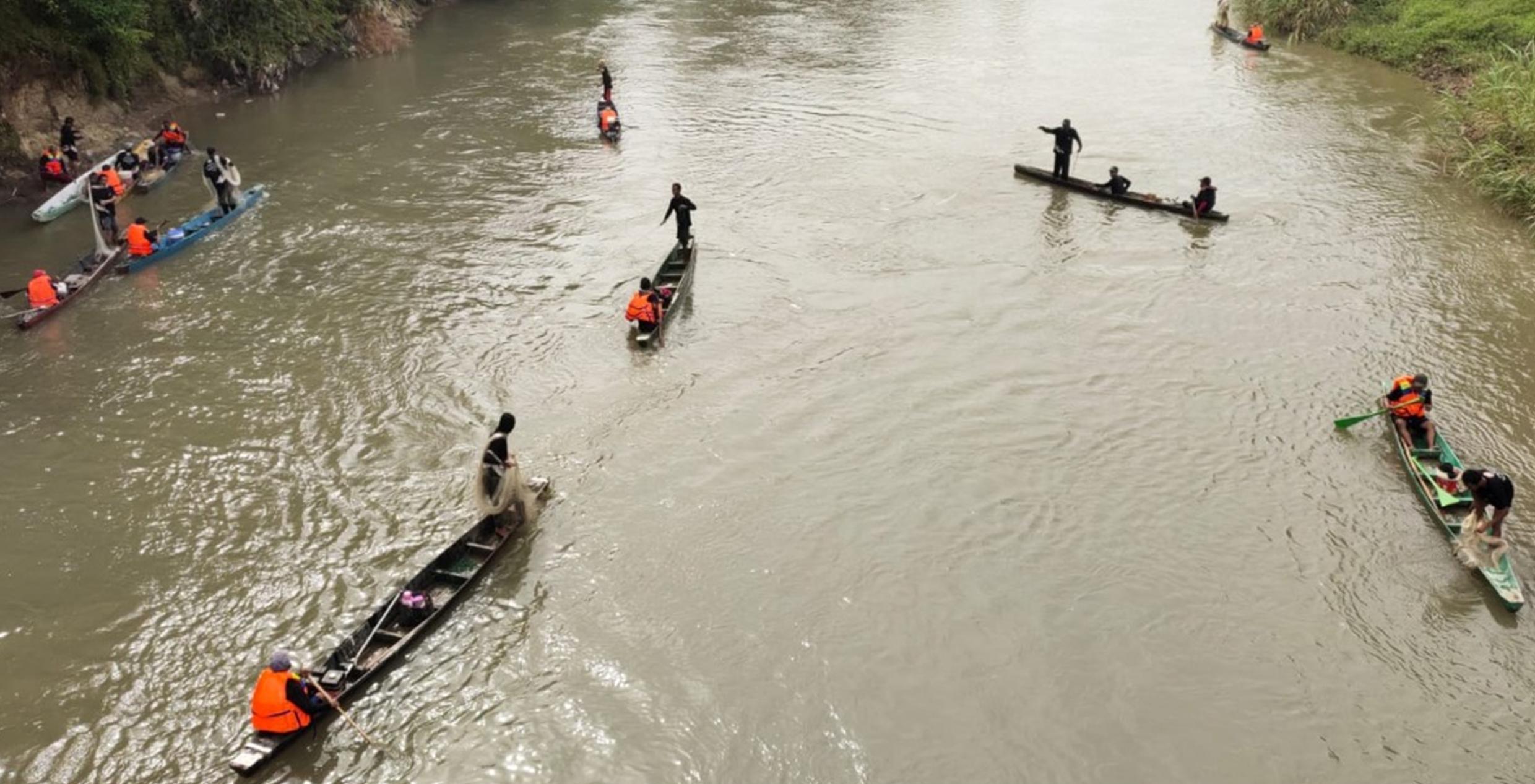 30 Nelayan Meriahkan Lomba Njale Rambang, Peringati HUT Kabupaten Muara Enim