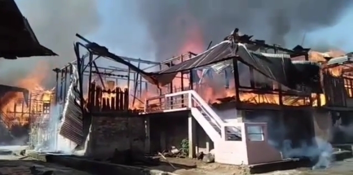 Innalillahi Wa Innailaihi Rojiun, Desa Tanjung Raya Semende Membara, 7 Rumah Ludes Dilahap Api