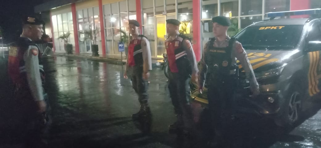 Antisipasi Kejahatan Pilkada 2024, Satgas Preventif Polres Muara Enim Gelar Patroli Malam