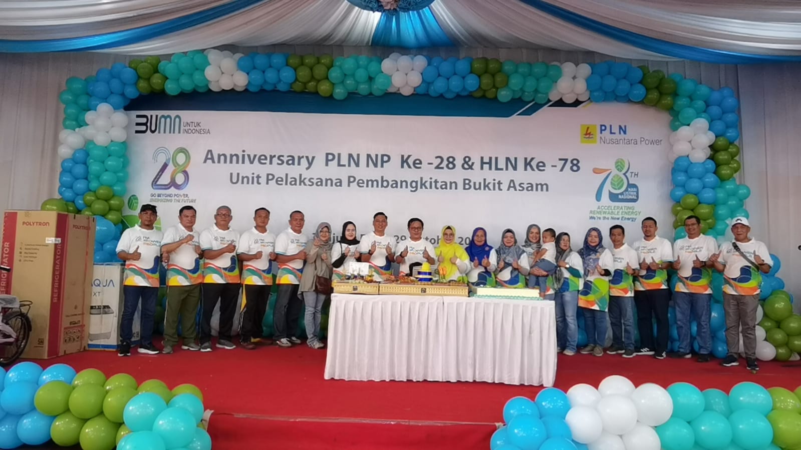 PT PLN Nusantara Power UPK Bukit Asam Rayakan Anniversary ke-28 tahun dan Hari Listrik Nasional ke-78