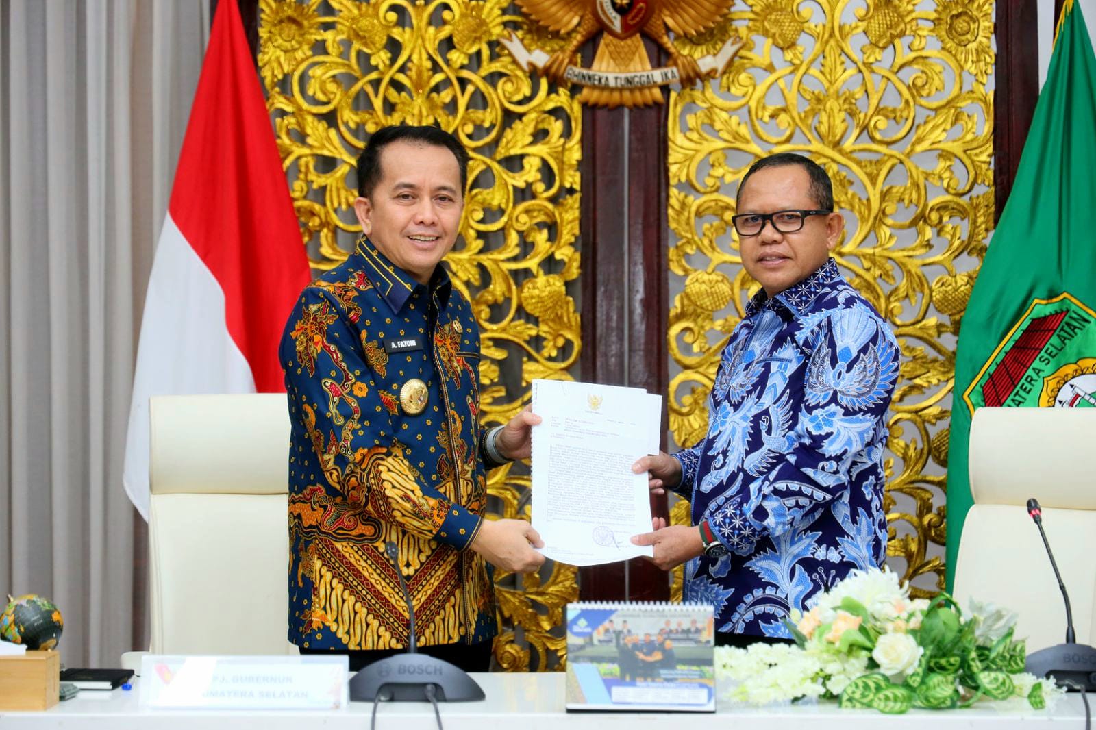 Pj Gubernur Sumsel Dorong Terwujudnya Pembangunan 2 Jembatan Penghubung OKI Sumsel dengan Mesuji Lampung