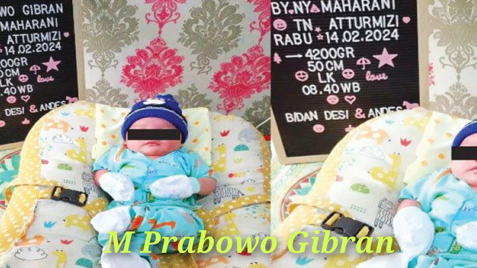Bayi Ini Lahir di Hari Pemilu 2024 Dinamai M Prabowo Gibran 