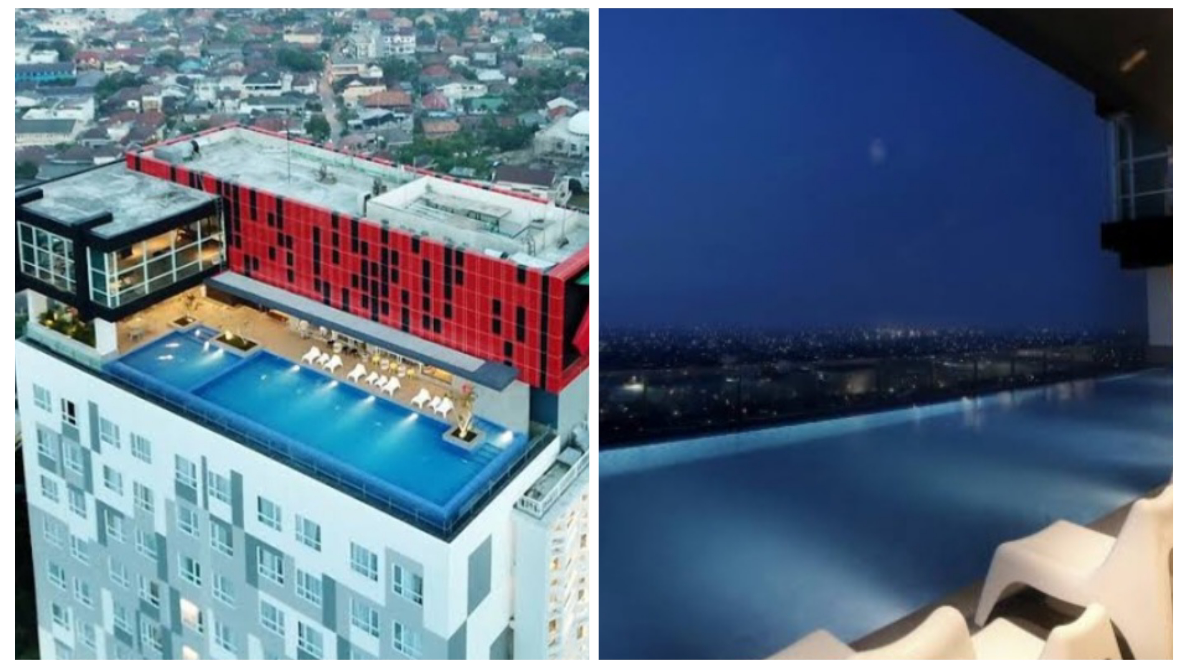 Sensasi Nginap di Lantai 25 Hotel Tertinggi di Palembang, Berasa Tidur dan Berenang di Atas Awan 