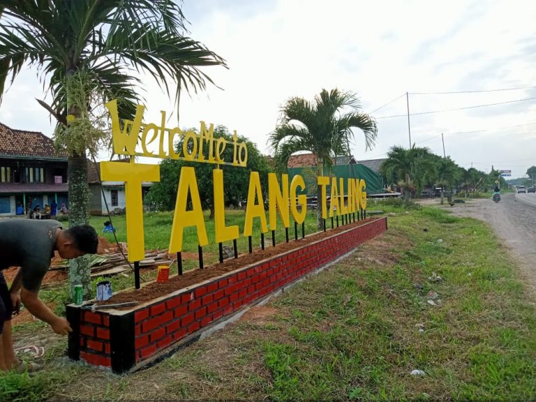 Akhirnyaa, Ikon Desa Talang Taling Kecamatan Gelumbang Kabupaten Muara Enim Sumsel Dibangun, Lihat Ikon nya !!