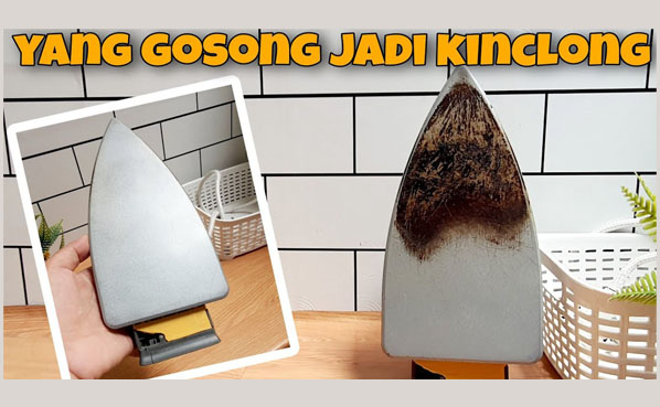 Tanpa Air, Cukup Menggunakan Dua Bahan Dapur! Begini Cara Membersihkan Kerak Gosong pada Setrika