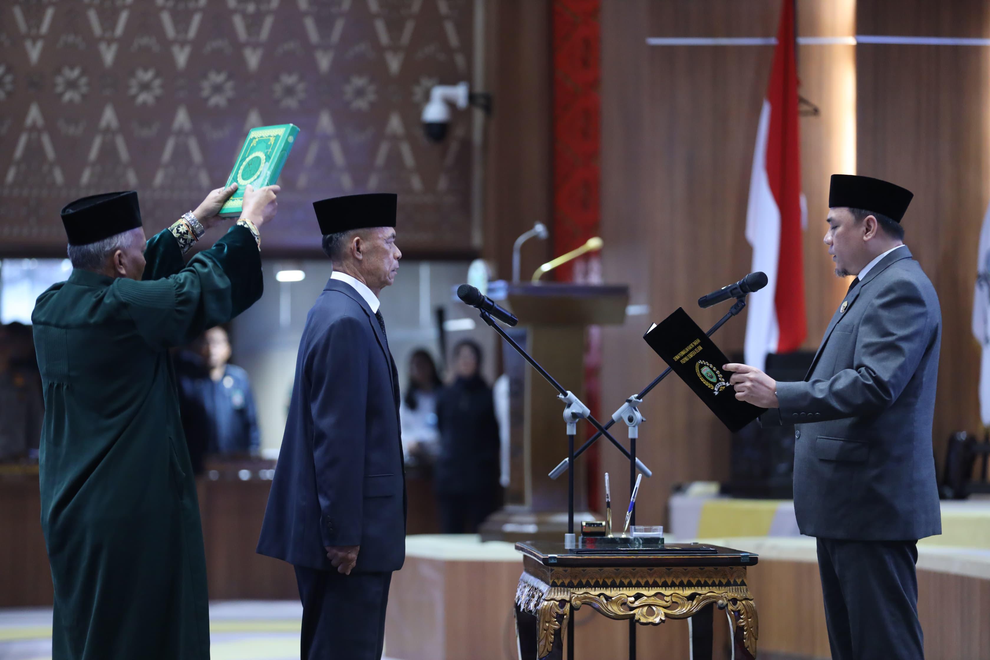 PAW Anggota DPRD Sumsel, Ganjar Iman Dilantik Gantikan Samsul Bahri