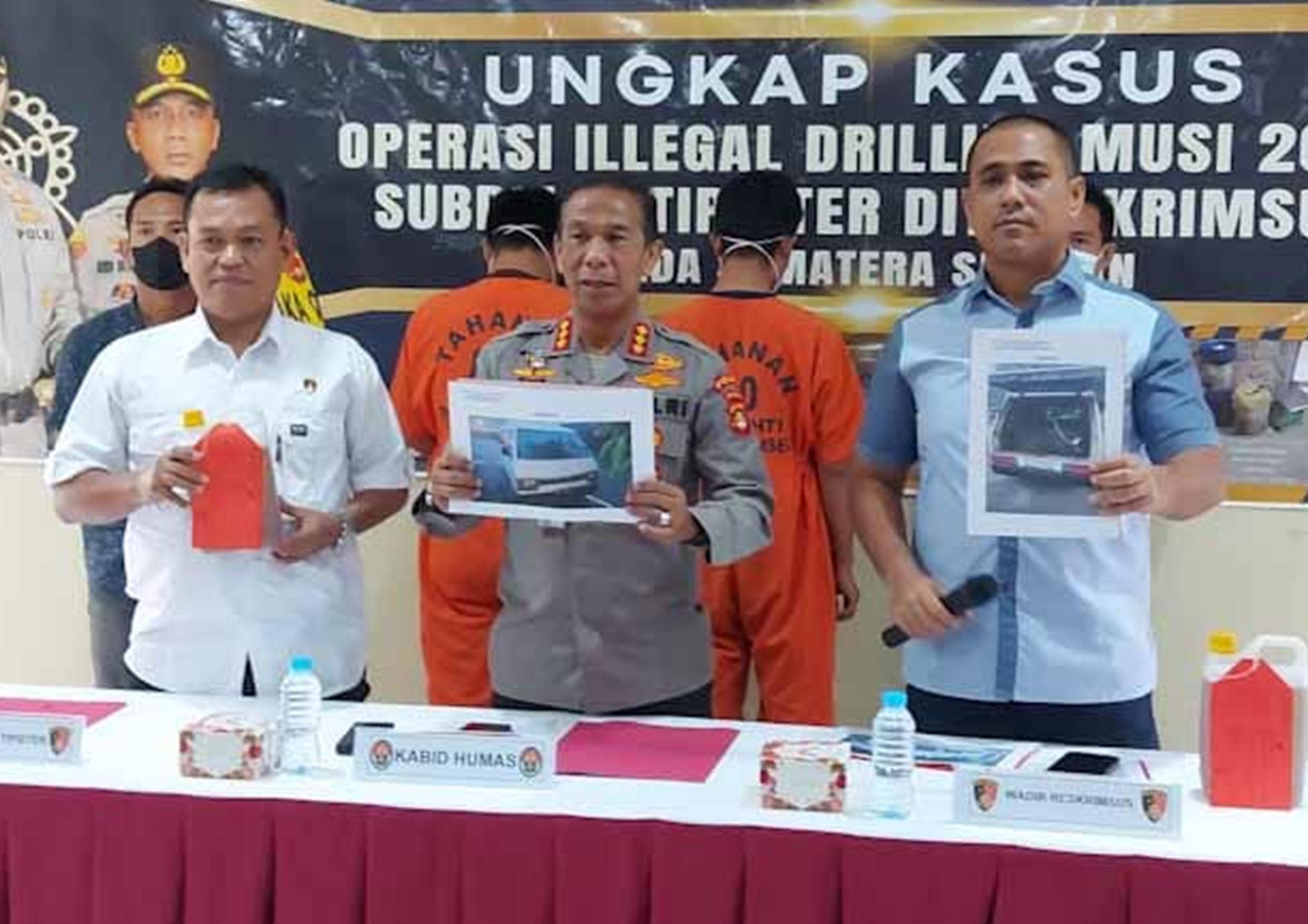 Lagi, Satgas Ops Illegal Drilling Polda Sumsel Ungkap Kasus Penyalahgunaan BBM Subsidi