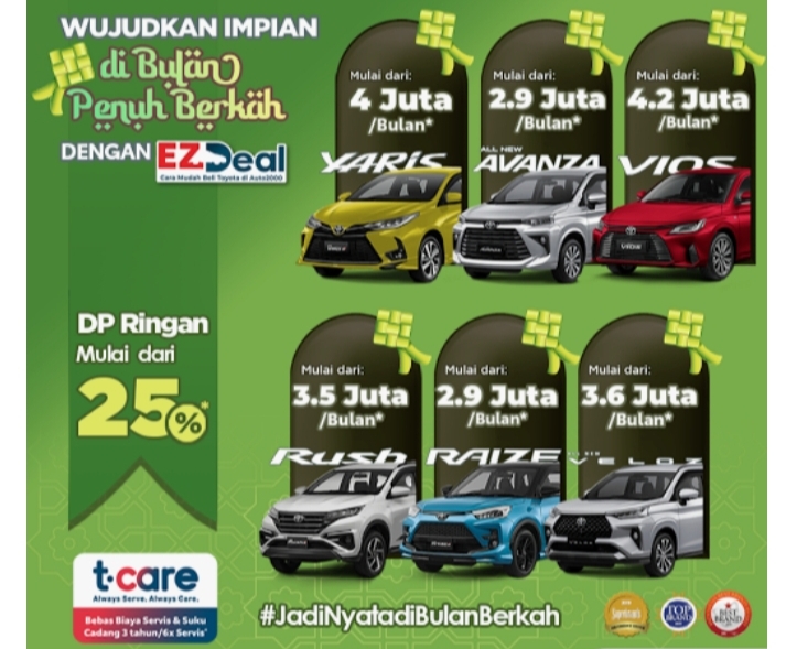 Wow, Angsuran Cuma Rp2,9 Juta Bisa Bawa Pulang Toyota Raize