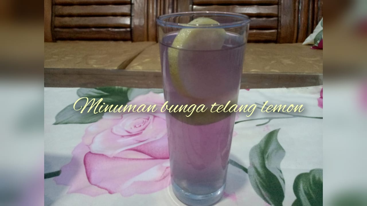 Cocok Untuk Diet! Minuman Bunga Telang Lemon Sehat dan Menyegarkan