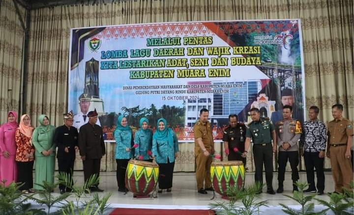 Lestarikan Adat, Seni dan Budaya, Pj Bupati Muara Enim Buka Lomba Lagu Daerah dan Wajik Kreasi