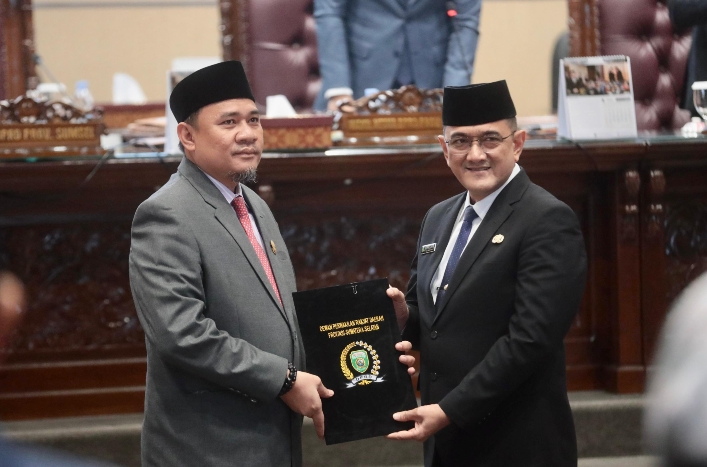 Sekda Hadiri Rapat Paripurna Penyampaian Laporan Hasil Reses Anggota DPRD Provinsi Sumsel