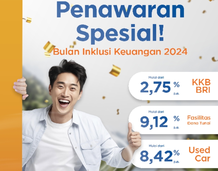 Dukung Bulan Inklusi Keuangan, BRI Finance Permudah Akses Pembiayaan Mobil & Fasilitas Dana Tunai