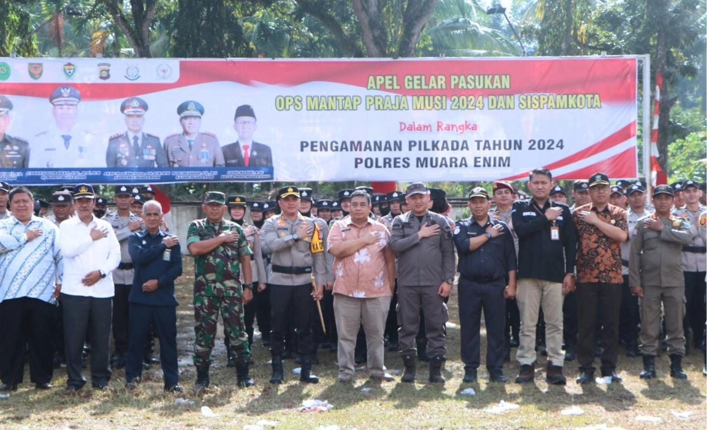 Pemkab Apresiasi Polres Muara Enim dalam Persiapan Pengamanan Pilkada