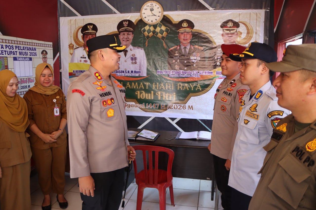 Kapolres Muara Enim Pastikan Pengamanan Libur Lebaran Maksimal