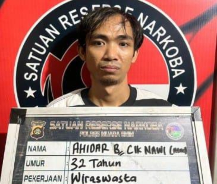 Pengedar Sabu Ditangkap Satresnarkoba Polres Muara Enim