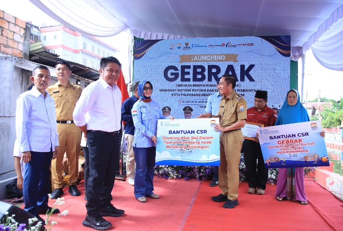 Dukung Program 3 Juta Rumah, Gubernur Sumsel Launching Gebrak Kota Palembang