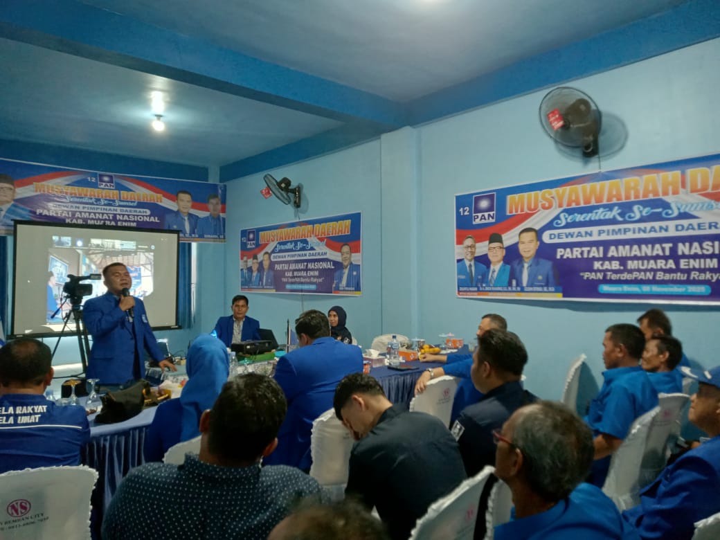 Musda Serentak, Izudin Efendi Pimpin PAN Muara Enim