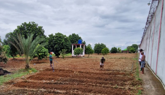 Dukung Program Ketahanan Pangan, Lapas Kelas IIB Muara Enim Maksimalkan Lahan Kosong