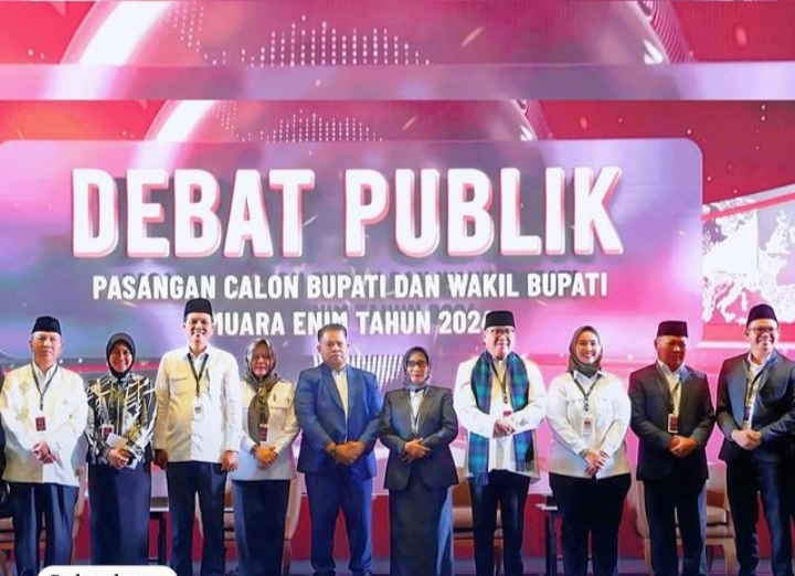 Adu Visi Misi dan Program Kerja, 4 Paslon Cabup-Cawabup Muara Enim Ikuti Debat Publik