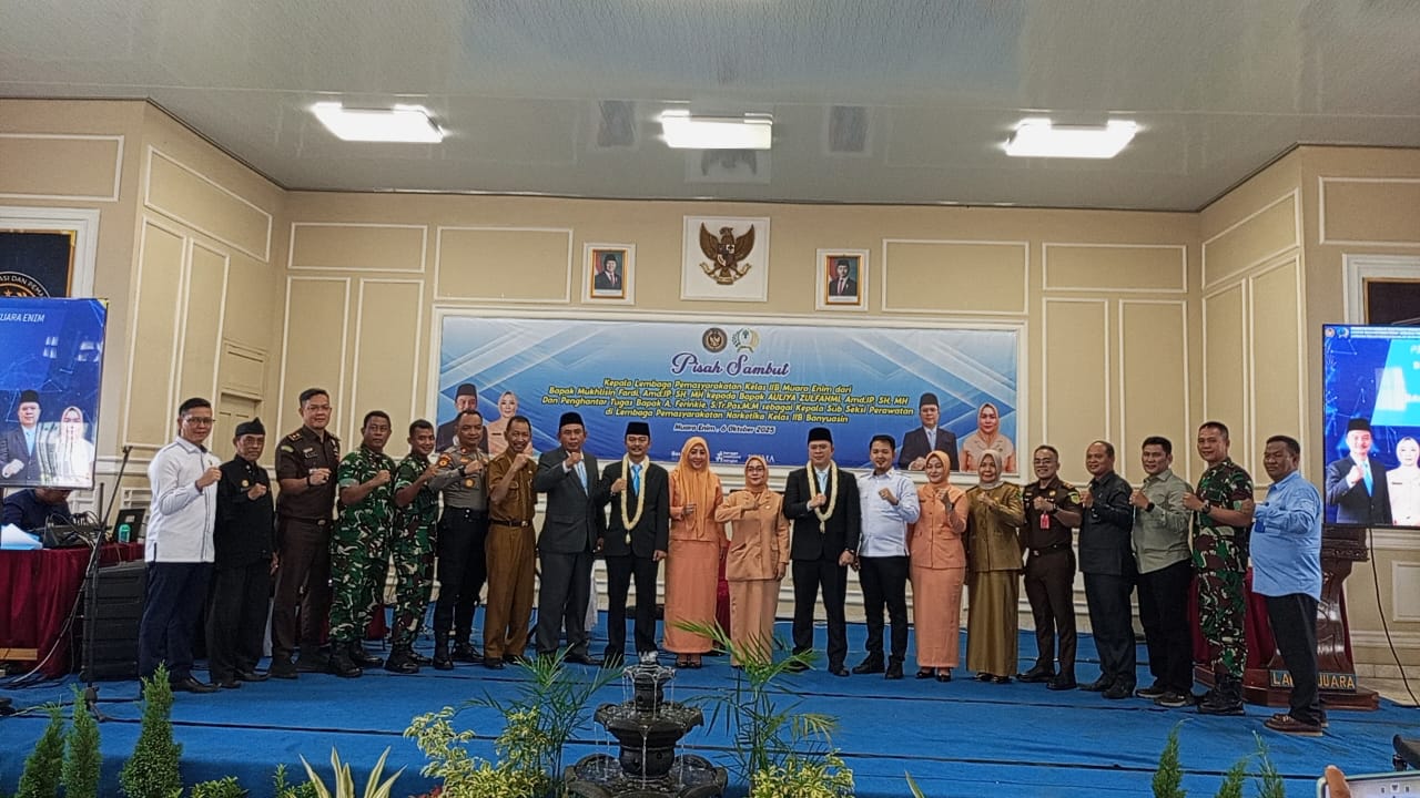 Gantikan Mukhlisin Fardi, Auliya Zulfahmi Jabat Kepala Lapas Kelas IIB Muara Enim