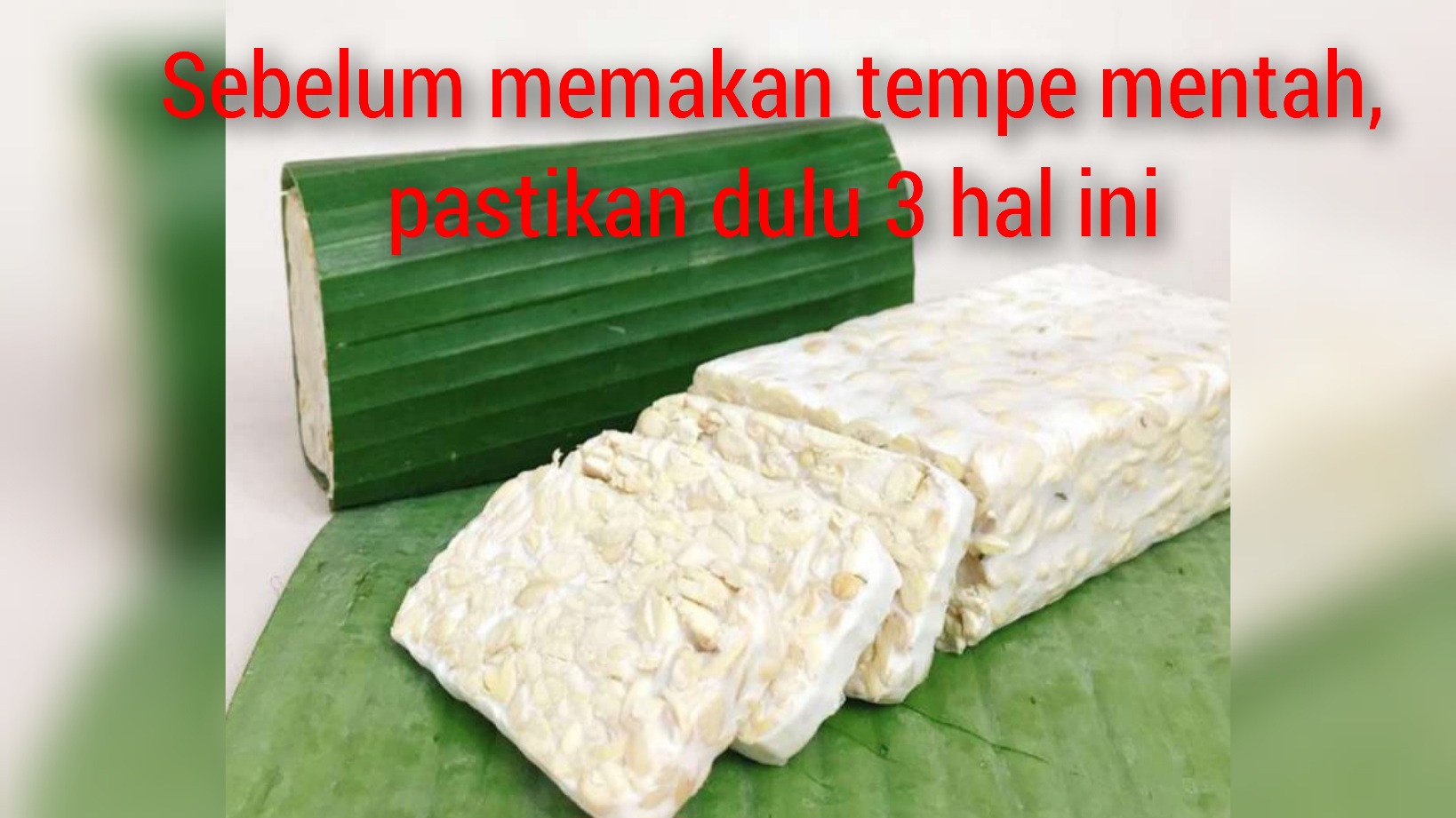 Meski Baik untuk Kesehatan Memakan Tempe Mentah, tapi Perhatikan 3 Hal ini