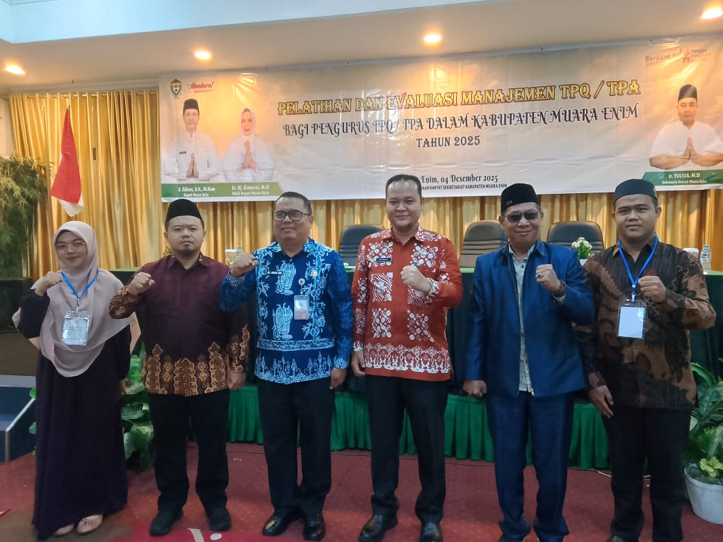 256 Guru Ngaji di Muara Enim Ikuti Pelatihan Manajemen TPQ/TPA
