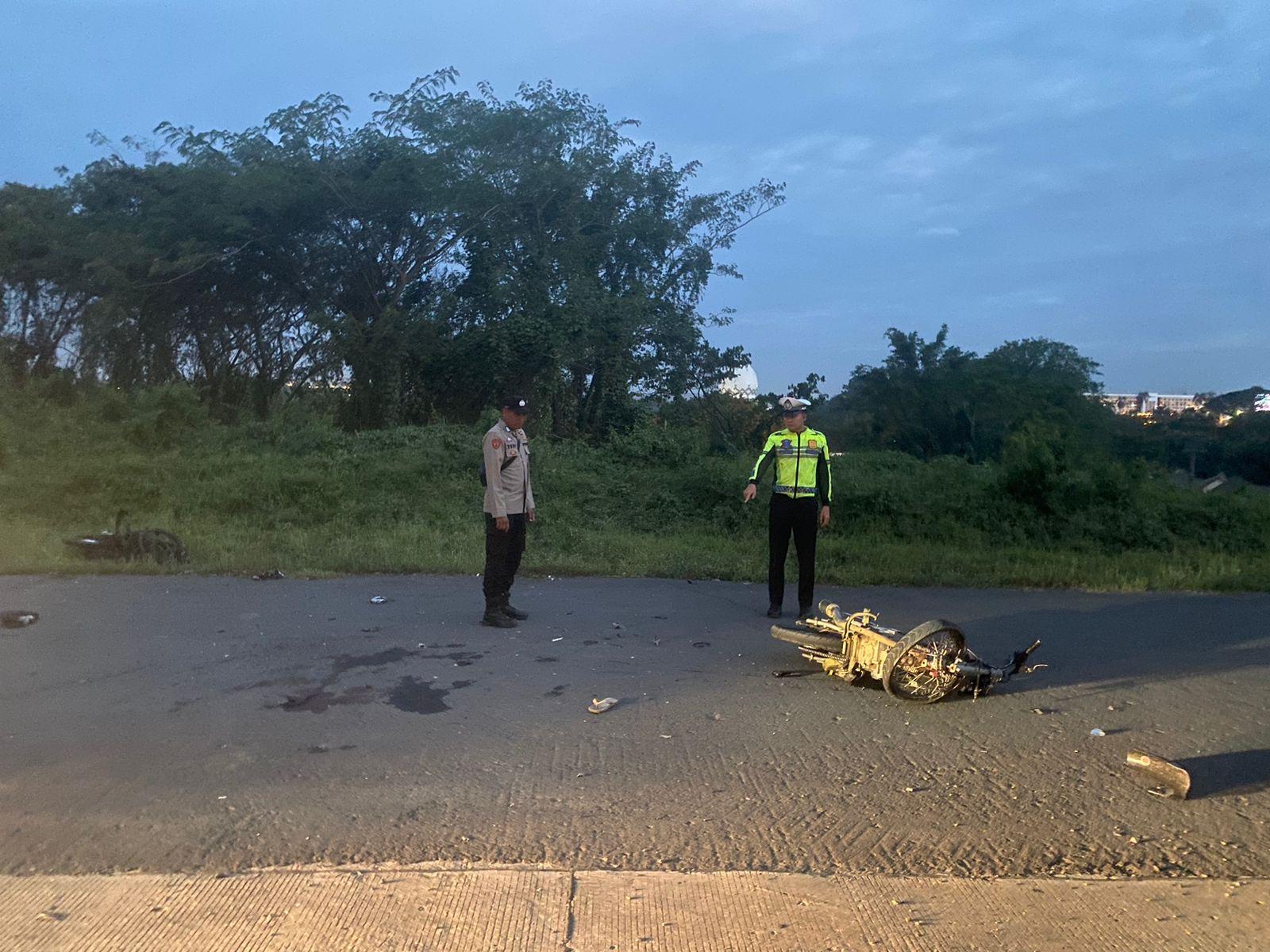 Kecelakaan Maut 'Adu Kambing' Sepeda Motor di Muara Enim, 1 Korban Meninggal Dunia, 1 Orang Alami Luka Berat