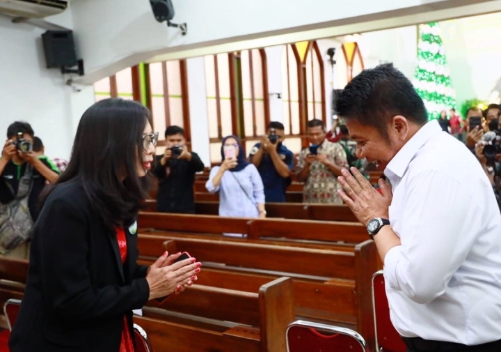 Monitor Gereja di Kota Palembang, Gubernur Sumatera Selatan Jamin Keamanan Jemaat Misa Natal