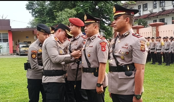 3 Perwira Polres Muara Enim Dimutasi