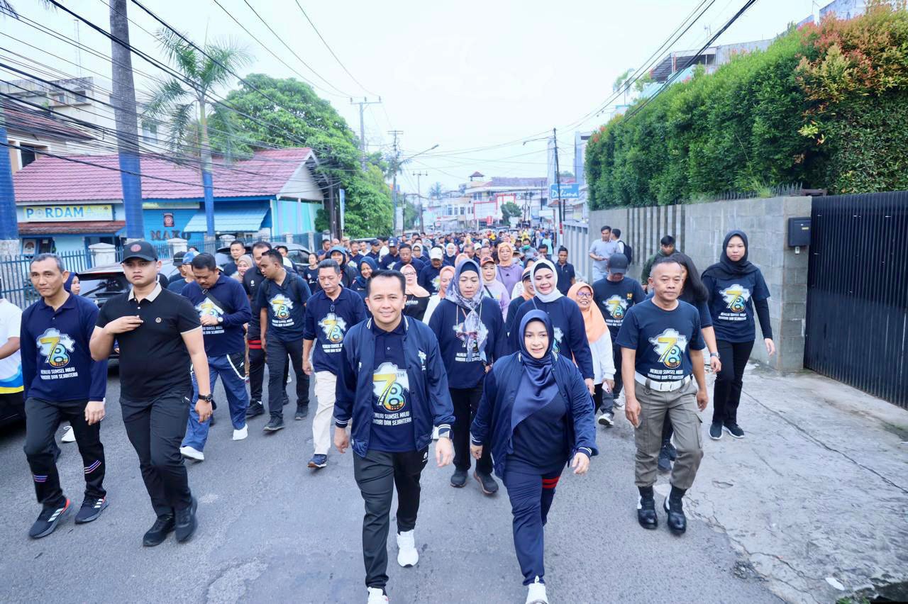 Ribuan Peserta Ikut Jalan Santai Meriahkan HUT Sumsel ke-78 Tahun 2024