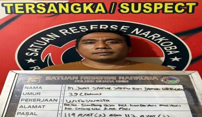 Pengedar Sabu Jaringan Antar Kabupaten Diringkus Satresnarkoba Polres Muara Enim