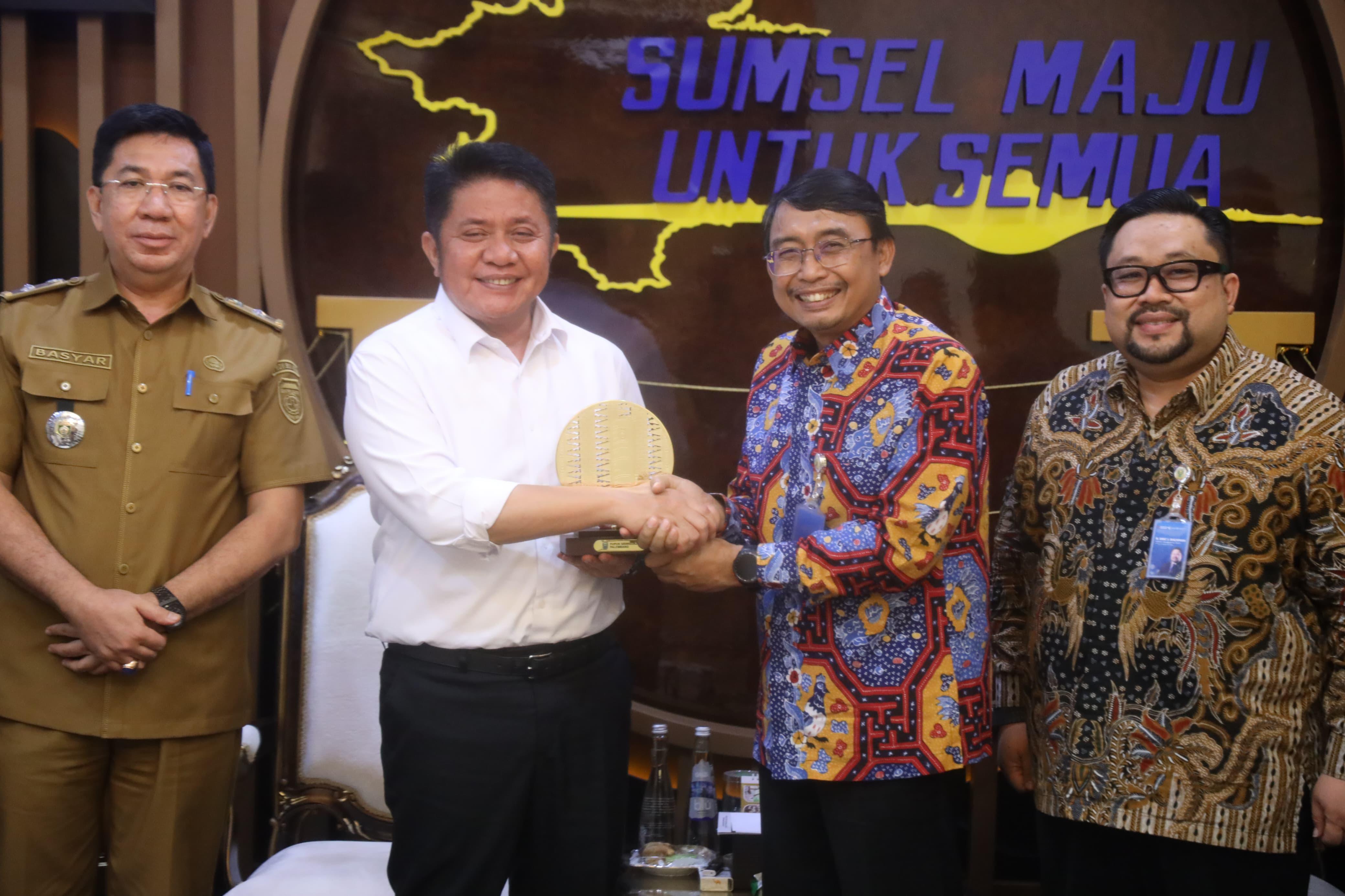 Gubernur Herman Deru Sambut Dirut Baru PT Pusri