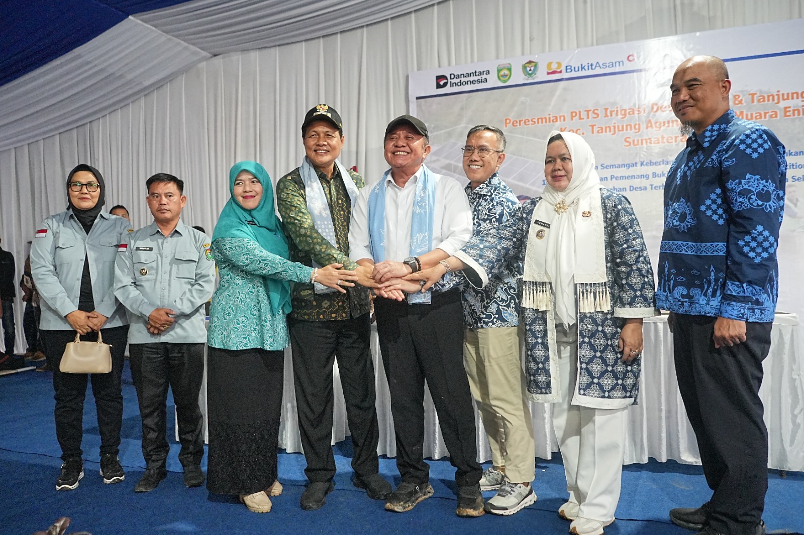 Perkuat Ketahanan Pangan, PTBA Hadirkan 2 PLTS Irigasi untuk Petani Muara Enim