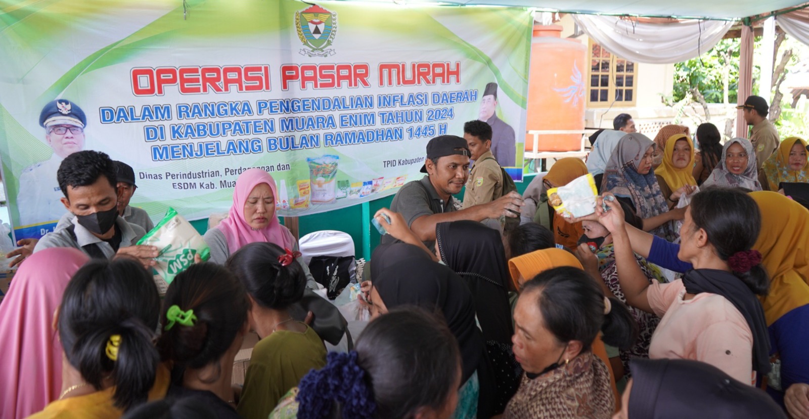 Operasi Pasar Murah untuk Tekan Inflasi Kembali Digelar Pemkab Muara Enim di Tanjung Agung