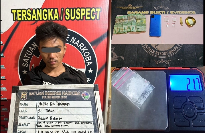 Nyambi Jual Sabu, Mahasiswa Ini Ditangkap Satresnarkoba Polres Muara Enim