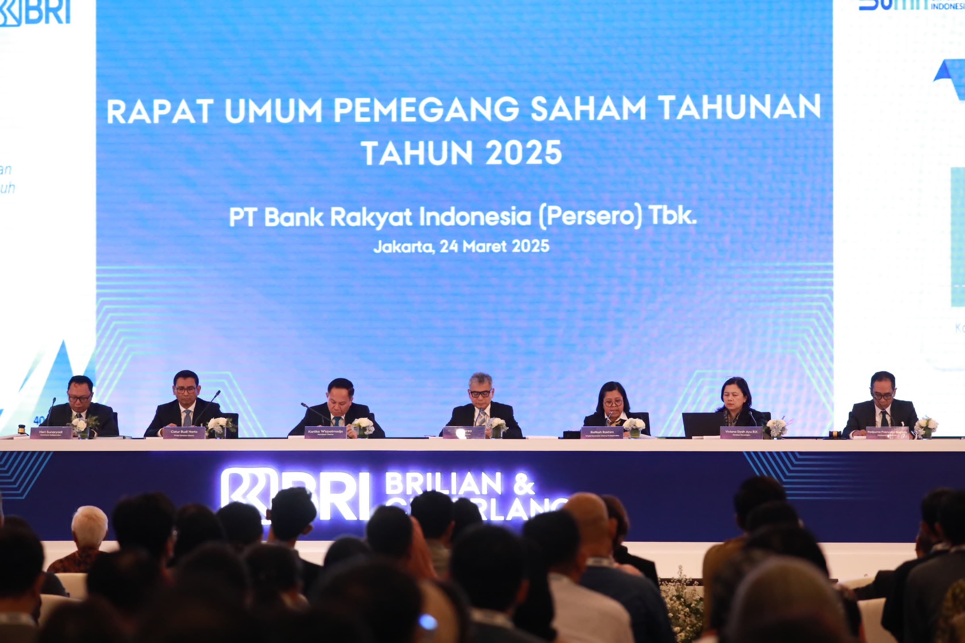 Gelar RUPST 2025, BRI Bagikan Dividen Rp51,73 triliun dan Bersiap Lakukan Buyback Rp3 triliun