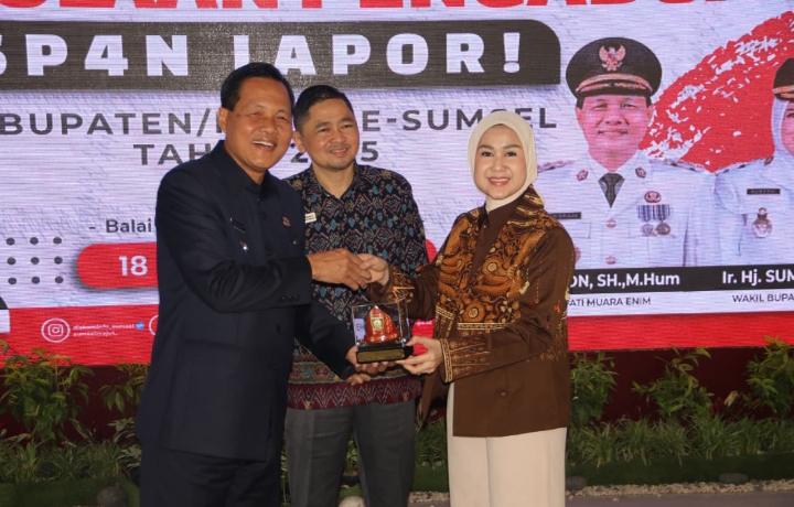 Pemprov Sumsel Apresiasi Kinerja SP4N-LAPOR Muara Enim