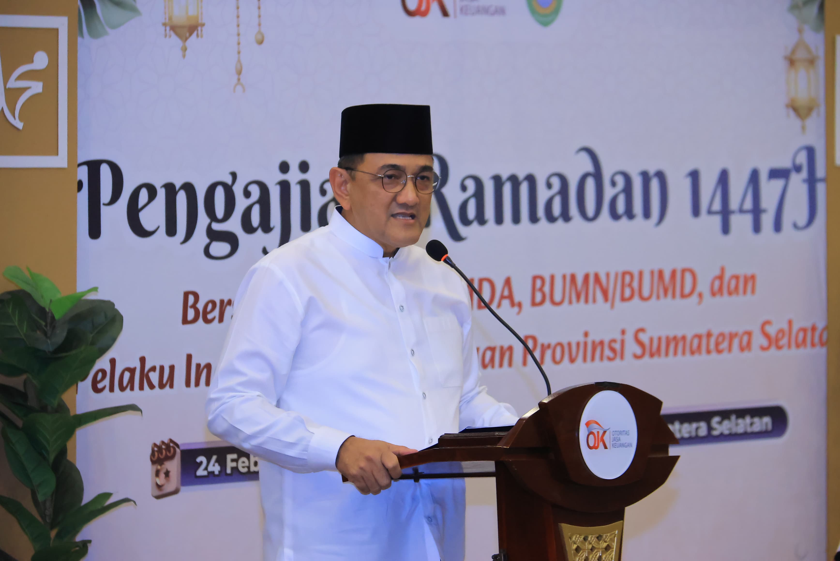 Sekda Edward Candra Hadiri Pengajian Ramadan di OJK Sumsel, Perkuat Silaturahmi dan Sinergi Pembangunan