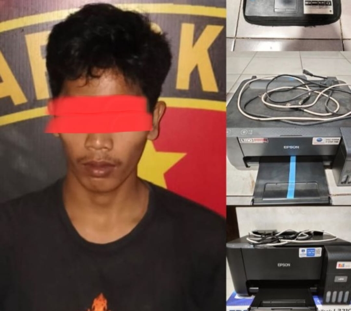 Curi Barang Elektronik Milik TK Pertiwi Muara Enim, Pemuda Ini Diringkus Team Rajawali 