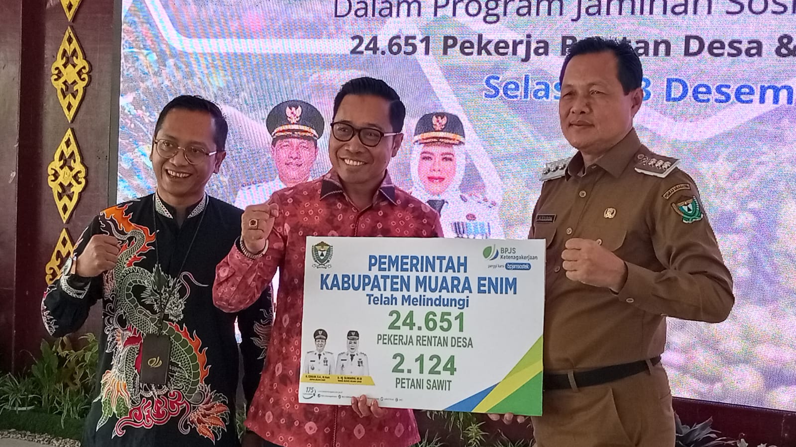 26.775 Pekerja Rentan di Muara Enim Dapat Perlindungan Sosial