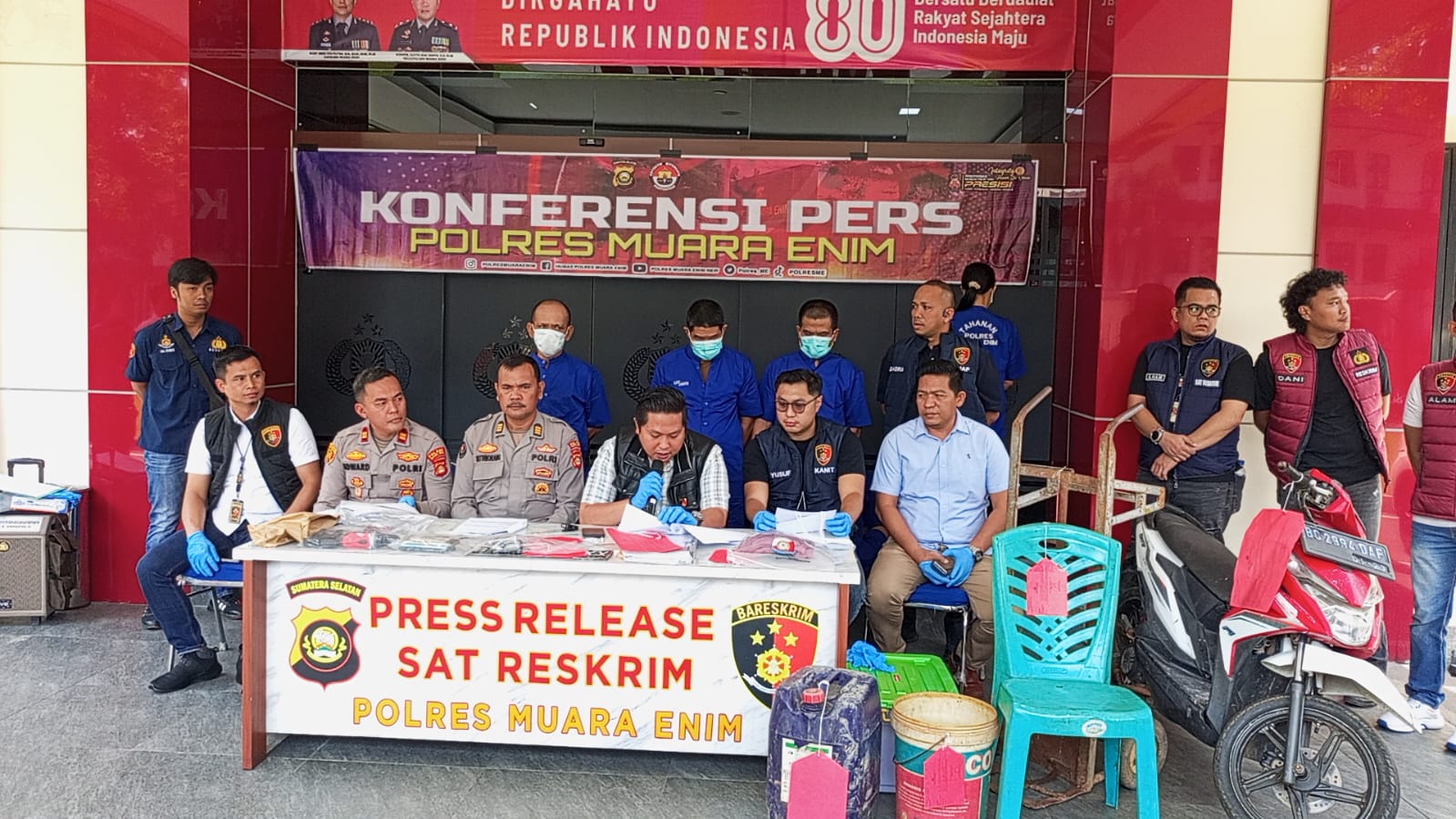 Polres Muara Enim Ungkap 5 Kasus Menonjol, Berikut Penjelasannya