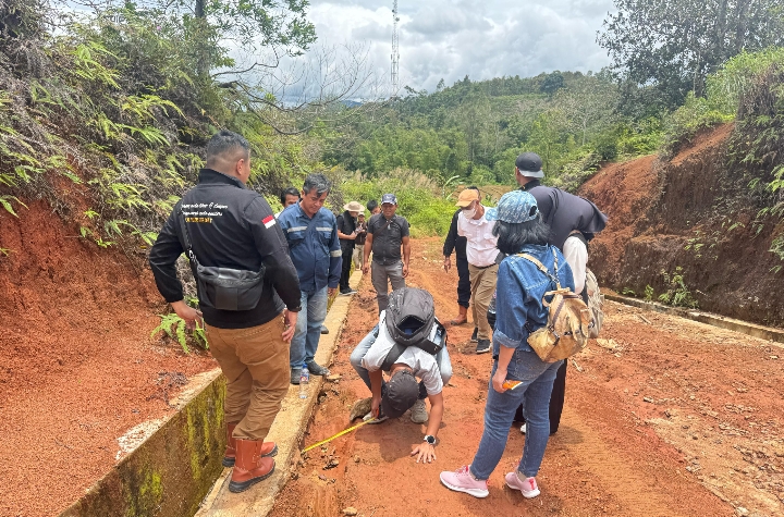 Hitung Kerugian Negara, Kejari Muara Enim dan BPKP Cek Proyek Siring Jalan Bukit Pulau Panggung-Muara Danau