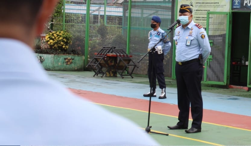 Tingkatkan Disiplin Pegawai Lapas Muara Enim Sumatera Selatan, Begini Pesan Kalapas