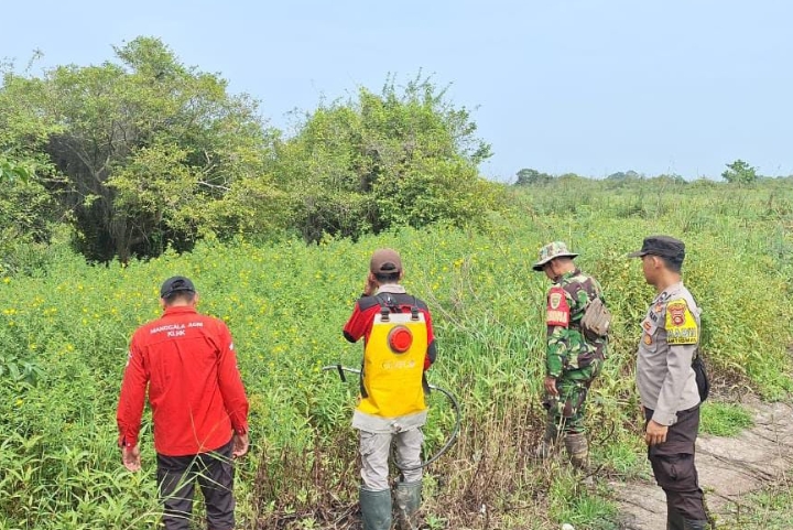 Tim Gabungan Gelar Patroli Terpadu Cegah Karhutla di Muara Enim